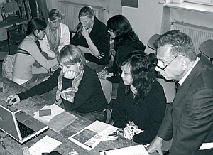 HTWK-Seminargruppe zu Flößberg im Jahr 2007